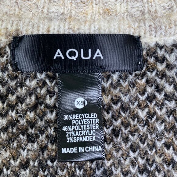 AQUA Leopard Print Open Front Cardigan Sweater $88 EXCLUSIVE TO BLOOMINGDALES - Picture 3 of 7